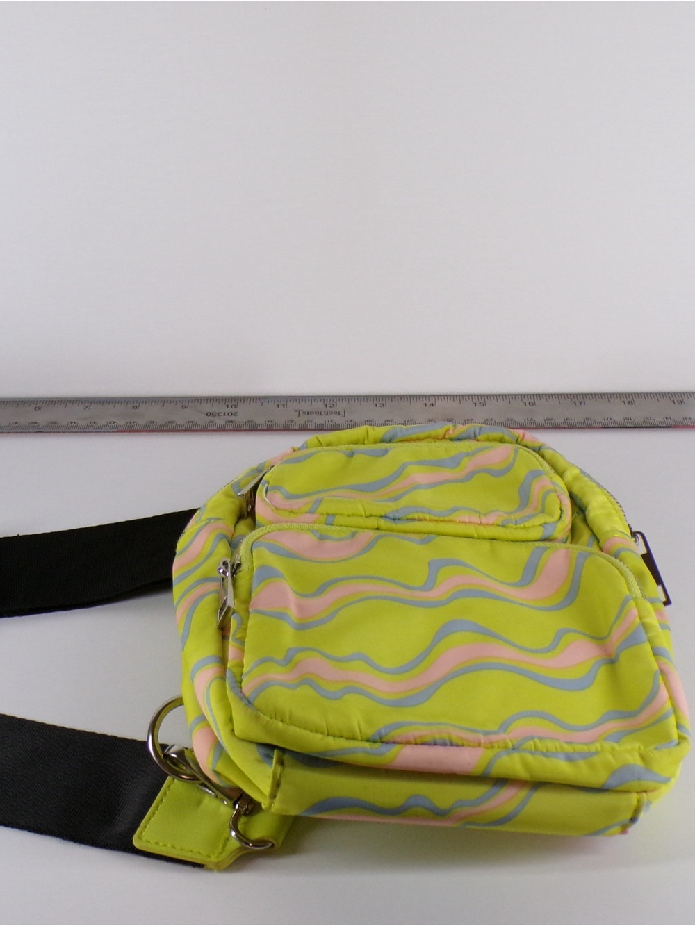 Wild Fable Lime Green Wavy Swirl Mini Crossbody Sling Bag - Back View